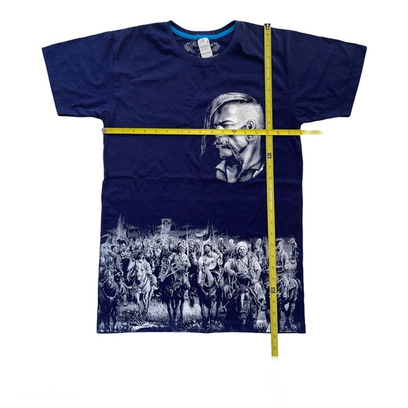 Ukraine Cossacks, Taras Bulba Navy Blue Tee Shirt - Picture 3 of 9
